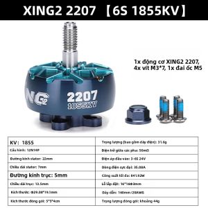 Động Cơ RC Không Chổi Than 2207 6s