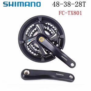 SHIMANO | TY301 TX801 Crankset Mountain Bike 3*7/8 Speed Square Taper Bottom Bracket Crank Set