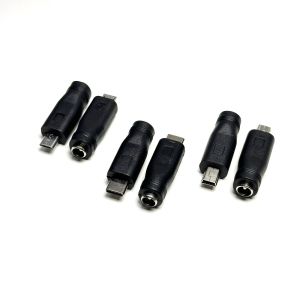 Micro USB /Type C / MINI USB Male to 5.5 X 2.1 MM DC Female Plug Power Charger Adapter DC Power Jack Converter