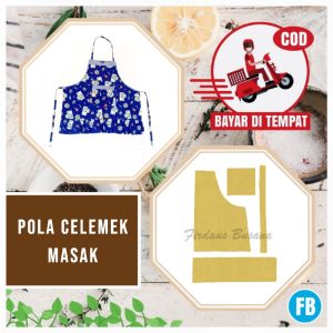 【COD】Pola Celemek Masak | Pola Baju Wanita Lengkap | Pola Instan | Pola Jiplak | Pola Jahitan Lengkap Firdaus Busana
