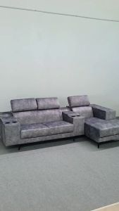 SIAP PASANG terkini sofo-SAMPOINT/Modern L Shape Sofa Set & L Shape Sofa with Stool / L Shape Sofa Mewah / L Shape Sofa  Murah / L Shape Sofa Fabric / High Quality Double Coffee Stool / Adjustable Headrest / Metal Feet Sofa Leg / Ready Stock / Siap Pasang