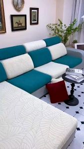 8colors*Thick Embossed velvet 1/2/3/4 seat sofa cushion cover elastic sofa cover warm plush sofa chair cover