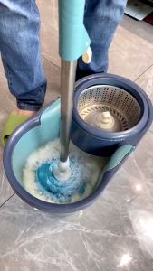 ถังปั่นไม้ม็อบ ไม้ถูพื้นปั่น spin mop ม็อบถูพื้นหมุนได้ 360 องศา ไม้ม๊อบถูพื้น ถังถูพื้น ผ้าไมโครไฟเบอร์