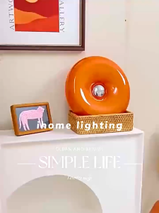 Modern Creative Donuts Wall Lamp Nordic Luxury Living Room Decorative Glass Wall Light Bedroom Bedsi