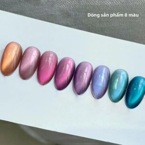 1 Hộp Sơn Móng Tay Gel Màu Hổ Phách Pha Lê Mắt Mèo Thu Đông WS Hạt Thủy Tinh Trắng Porcelain Mật Độ Cao Dùng Trang Trí Móng Halloween