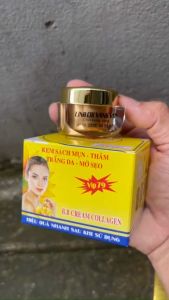 Kem Sạch Mụn Thâm Mờ Sẹo Trắng Da Linh Chi Vàng Vip 15g