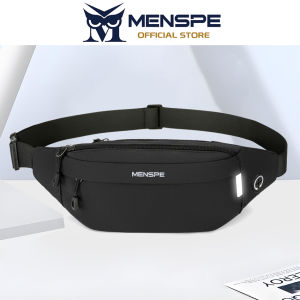 MENSPE Sports Bag Waist Bag Chest Bag Crossbody Chest Bag Multi-Functional Fitness Bag Small Waist Pouch Waterproof Wear-Resistant Waist Bag with Adjustable Strap for Workout Running