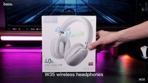 เบสหนักซะใจ! Hoco W35 หูฟังบลูทูธไร้สาย รองรับการเล่นเพลงต่อเนื่อง แบตเตอรี่ทนทาน