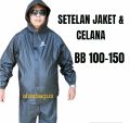 MANTEL JAS HUJAN JUMBO SETELAN MUAT DI BB 100-150 KG PRIA WANITA 4XL-6XL. 