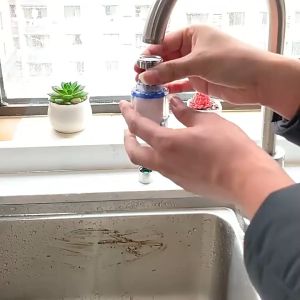 Mini Faucet Splash Filter Water Saving Water Filter Foldable Removal 360 Rotating Household Faucet for Chlorine