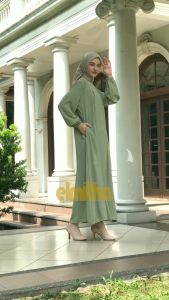 GAMIS DRESS OVER SIZE FIT TO XXL CRINKLE AIRFLOW BUSUI WUDLU FRIENDLY by elmitha hijab