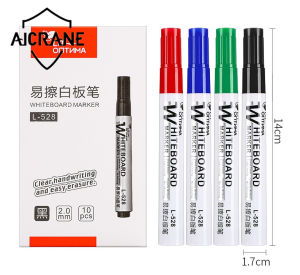 AICRANE 4 Colors Erasable Whiteboard Marker 2.0mm Nib Hight Capacity Ink Black Dry Erase White Board Teaching Pen