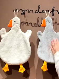 Sku169- Khăn lau tay bếp hình con thú dễ thươngloại dày tốt lau thấm hút nướcvải cotton mềm mịn