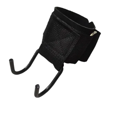 Weight Lifting Hook Grips with Wrist Wraps Gym Hand-Bar Wrist Strap Fitness Hook Weight Strap Pull-Ups Power Lift Gloves