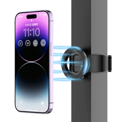 Magnetic Phone Grip Bar Mount for MagSafe Gym Phone Holder Fitness Bike Mount Compatible with iPhone 15 14 13 12 Series