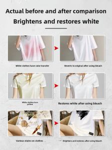 MONLEYTA | Whitening Bleach For Clothes Stain Removal Yellowing Removal Color Repair Laundry Washing Powder White Clothes Enhancer