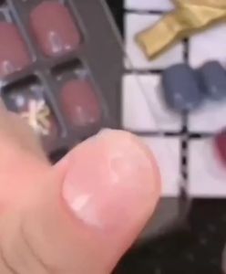 เล็บปลอม[R418] เล็บปลอมสำเร็จรูป เล็บปลอมยาว กันน้ำ หลากหลายสไตล์ กล่องละ 24 ชิ้น เล็บปลอมสำเร็จรูป