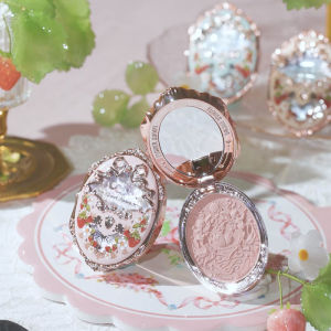 Flower Knows Strawberry Rococo Series Embossed Blush 5 Colors matte silky smooth natural for all skin tone
