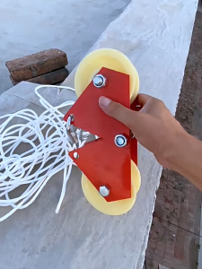 Corner Right Angle Wall Corner Manual Pulley Rope Retractor High Altitude Labor Saving Roped Guards