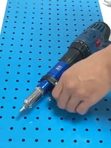 Electric Pull Rivet Nut Gun Adapter Electric Rivet Gun Adapter Kit Insert Cordless Power Drill Tool Kit Cordless Riveting Nut Machine