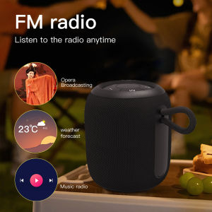 Brifit Portable Mini Wireless Bluetooth Speaker with RGB Light High Quality Stereo Outdoor waterproof speakers with TF Card U-Disk FM Radio Function AUX input