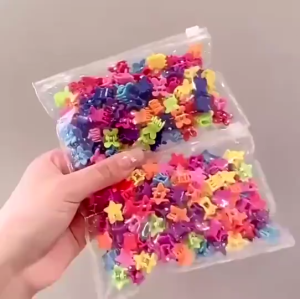 COD 30Pcs/Bag Mini Cute Kids Hairpins Cartoon Colorful Crown Flowers Girl HairpinGirl Hairpins