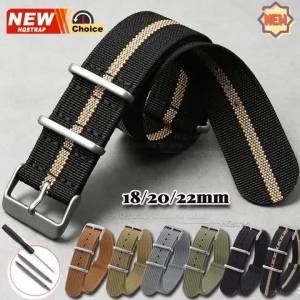 Dây Đeo Đồng Hồ Nylon Đa Năng 18mm 20mm 22mm Dây Thay Thế Dành Cho Quân Đội Nam Nữ Vòng Tay Khóa Kim Loại Tương Thích Với Nhiều Thương Hiệu Khác Nhau