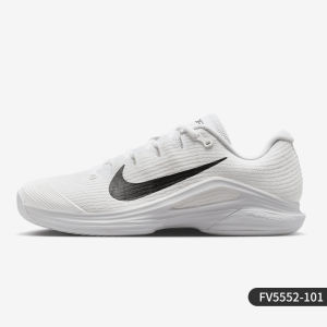 Nike | Giày Tennis Nam Cổ Thấp Dây Đan Bền Vapor 12 Trắng Đỏ Đen
