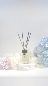 Mad Bosphorus 120ml Elegant Floral Woody Scent Diffuser – Bergamot Rose & Sandalwood Aroma with Elegant Home Décor