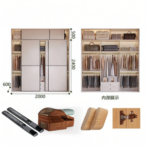 Bedroom Wardrobe with Sliding Doors Oak Wood White