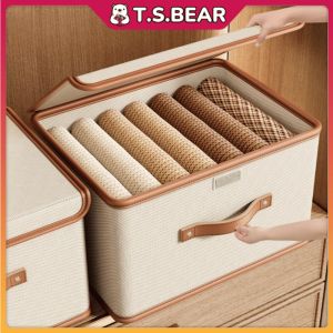 Organizer Box With Lid Foldable Storage Box Closet Wardrobe Kotak Besar Large Capacity Box Blanket Home Living 收纳箱盒 ST19