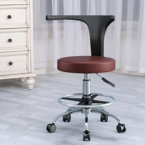 Modern Dental Doctor Chair Oral Rehabilitation Nurse Assistant Adjustable Height Swivel Stool Clinic Bar Stool Iron Art Frame