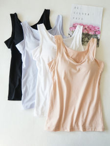 Womens Integrated Bra Tank Top Breathable Quick Dry Sweat Absorbent Layer Summer New Arrival Comfortable Underwear Vest