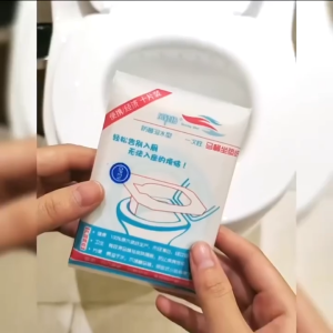 Set 10 Miếng Giấy Lót Bồn Cầu Chống Thấm Nước Dùng Một Lần Nhỏ Gọn Cho Du Lịch Sạch Sẽ