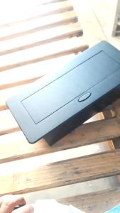 STOP KONTAK MEJA POP UP SOCKET 3 LUBANG HITAM S2301 STOP KONTAK TANEM COLOKAN