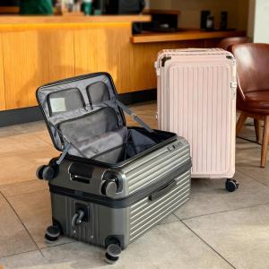 ROMADA | Expandable Durable Large Capacity Side Opening Travel Suitcase