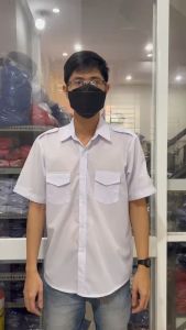 Đồng phục hội sinh viên Việt Nam - Áo sơ mi trắng túi nắp + Nón kết hội sinh viên - Hình thật giá tốt hàng sẵn nhiều