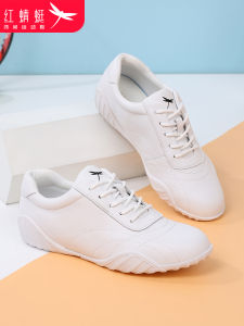 Red Dragonfly Womens Soft Bottom Sneakers Casual Sports Real Leather Dequan Shoes Spring Autumn Flat Bottom Running Shoes