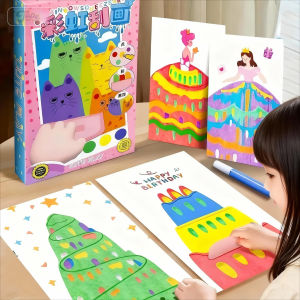 Scratch Art for Kids Rainbow Scratch Paper Crafts - DIY Drawing Toys to Develop Creativity and Fine Motor Skills Perfect Gift