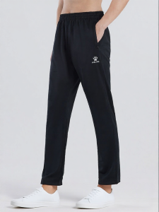 Kelme | Elastic Fleece Black Straight Leg Athletic Pants