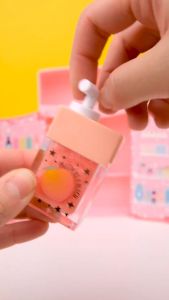 Year End Sales | Make It Real 3C4G Mini Fridge Lip Gloss Makeup Set (10054) Washable Non Toxic Makeup Cosmetic Set