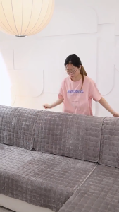 1/2/3/4/5/6 SeaterSofa cushion plush sofa cushion universal full cover non-slip fabric all-inclusive universal cover set