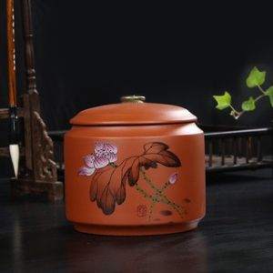 Large Zisha Porcelain Tea Canister 250g