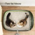 Open Cat Litter Box Thickening Kitty Sandbox Semi-enclosed High Side Splashproof Pet Bedpans with Litter Scoop Cat Supplies. 