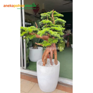 Pohon Artificial Pohon Bonsai Jumbo Latex Pot Terracota Motif Pot Teraso Kapsul Hiasan Dekorasi Ruangan Rumah Cafe Kantor Studio Aesthetic