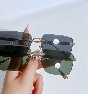 Nmw Thương hiệu chất lượng cao Phân cực kính mắt cho phong cách nam bán ban đầu bảo vệ khỏi tia UV không viền kim loại vuông thời trang cổ điển Ngoài Trời Chống nắng Kính râm Shades cho nam giới 865