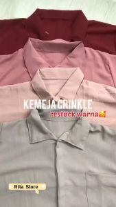 Kyoto Kemeja Rayon Polos Wanita Lengan Panjang