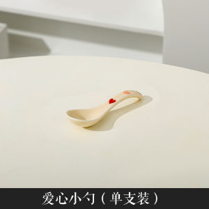 KAWASIMAYA Ceramic Heart Shaped Bowls Couples Dining Set 2 Person Soup Bowls Rice Bowls Dinnerware Set French Style Home Use