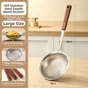 CHUANGSHUNFU | Food Grade 304 Stainless Steel Kitchen Strainer