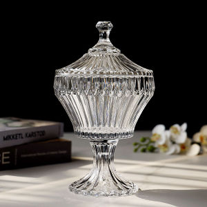 Hộp Đựng Kẹo Thủy Tinh Sọc Tinh Tế Hộp Đựng Đồ Trang Sức Hộp Đựng Kẹo Hộp Đựng Đồ Ăn Nhẹ Hộp Đựng Đồ Ăn Nhẹ Bằng Thủy Tinh Dùng Trong Gia Đình